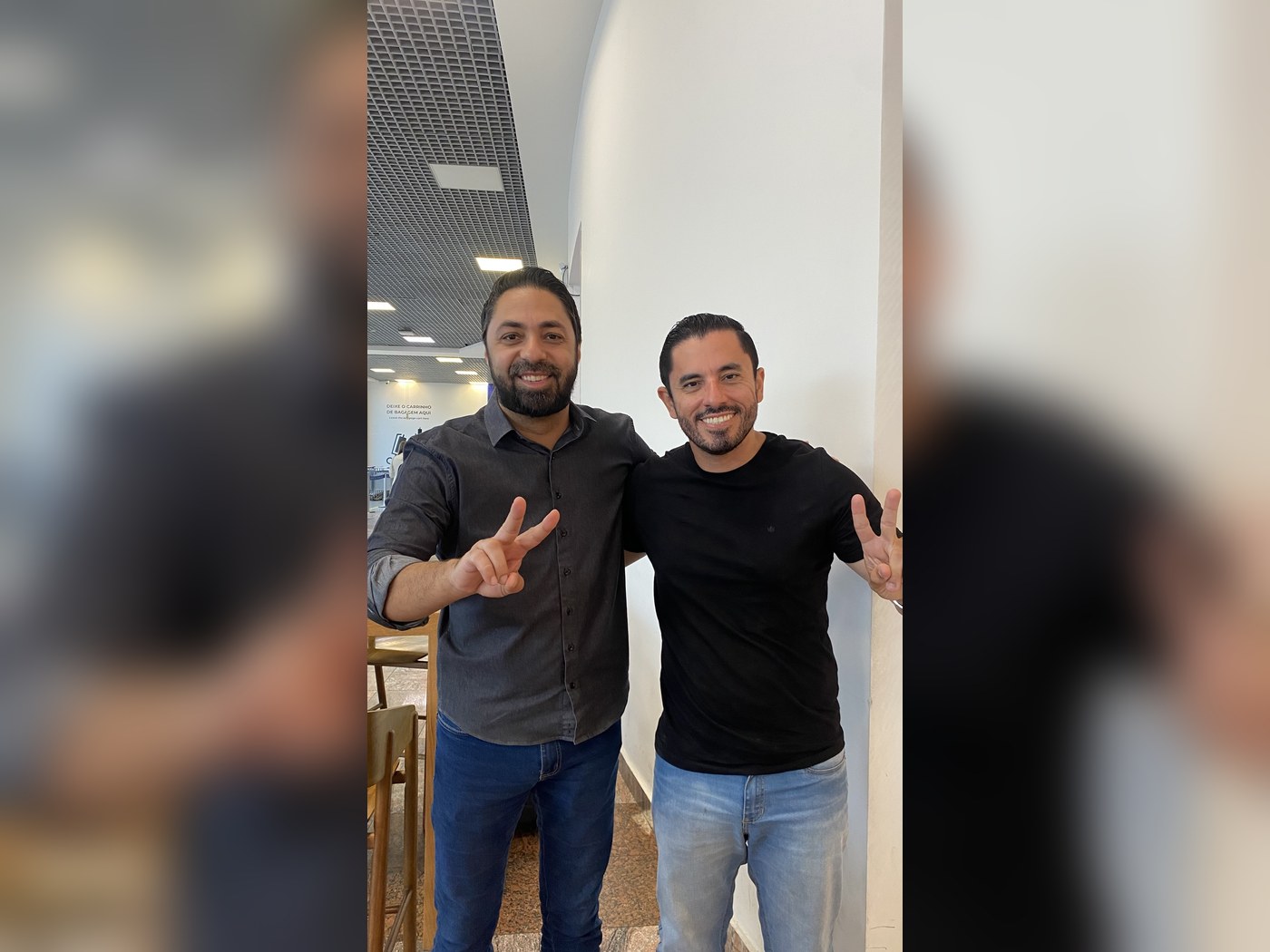 Marcelo Bagé com o deputado Marcelo Moraes
