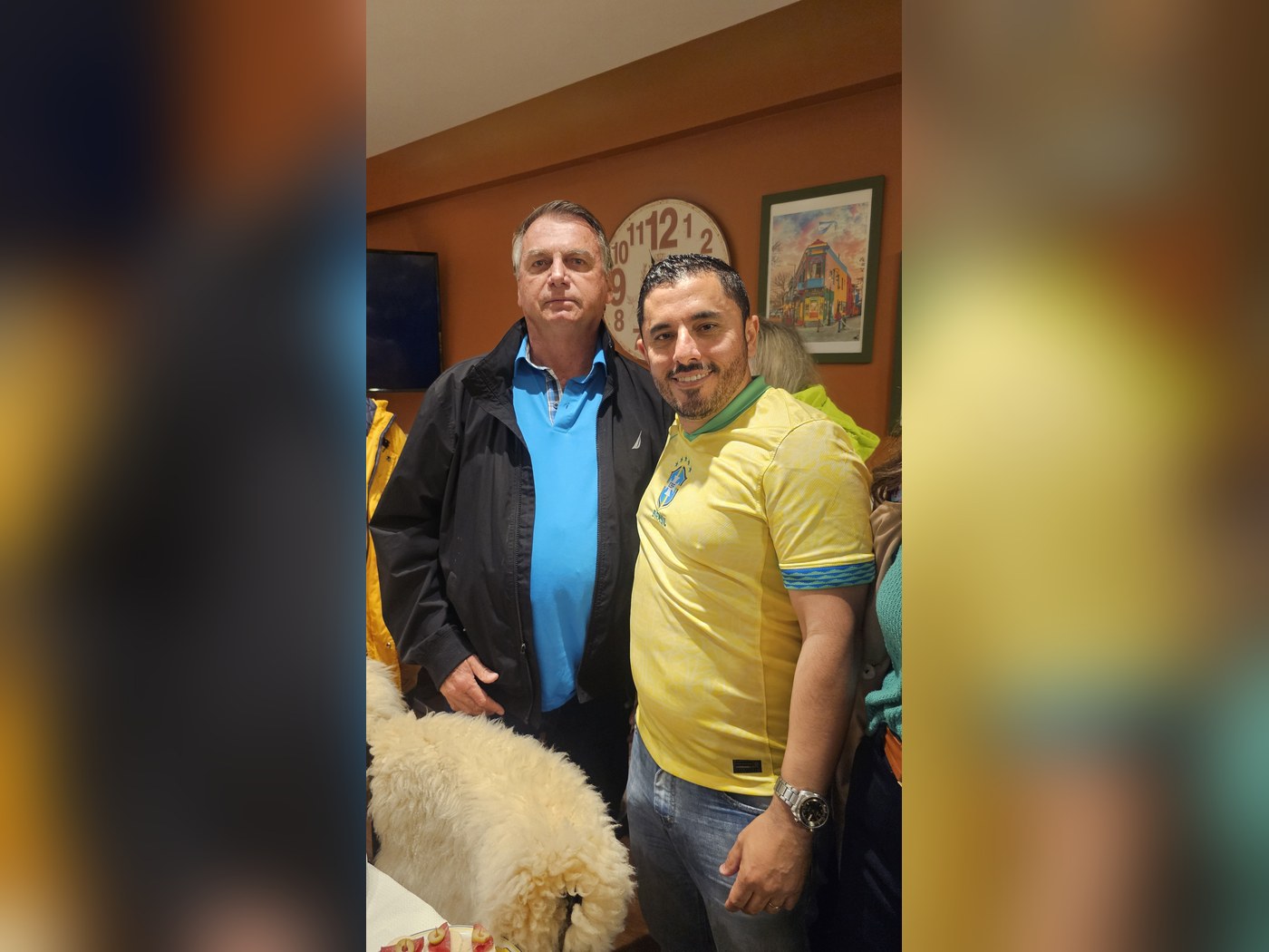 Marcelo Bagé ao lado do presidente Jair Bolsonaro