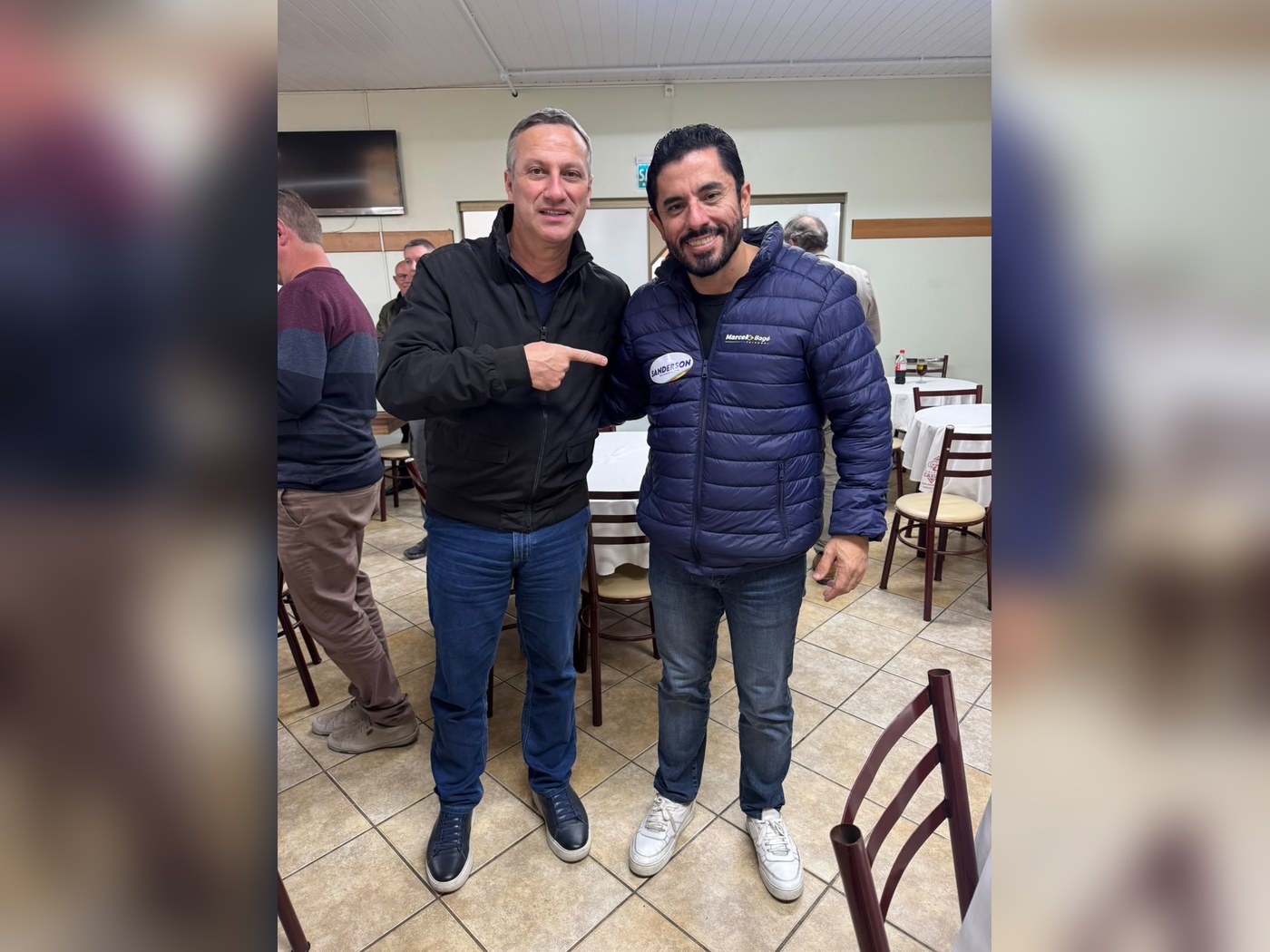 Marcelo Bagé ao lado do deputado Sanderson em encontro
